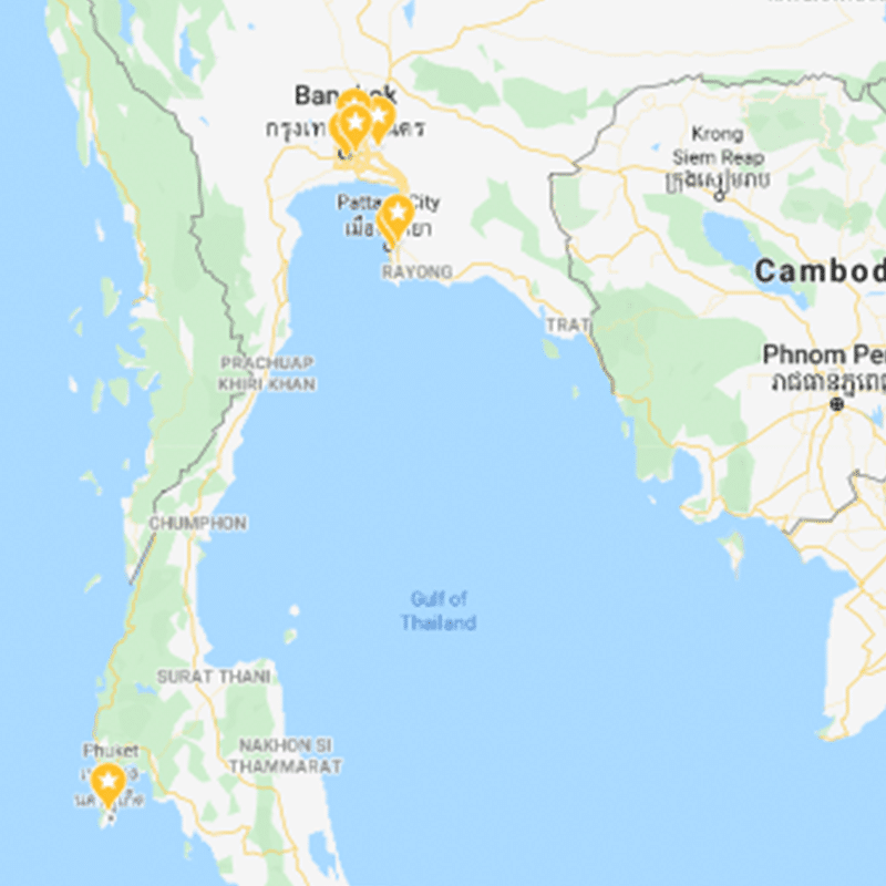 GAP Locations Thailand Map